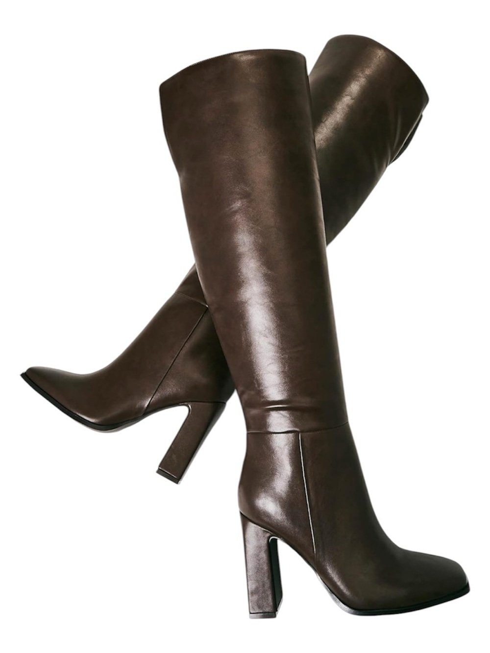 Just Fab brown Boots heeled boots monrow size 7